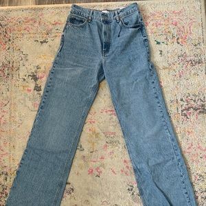 Zara Wide Leg High Rise Jeans Size 6 NWT